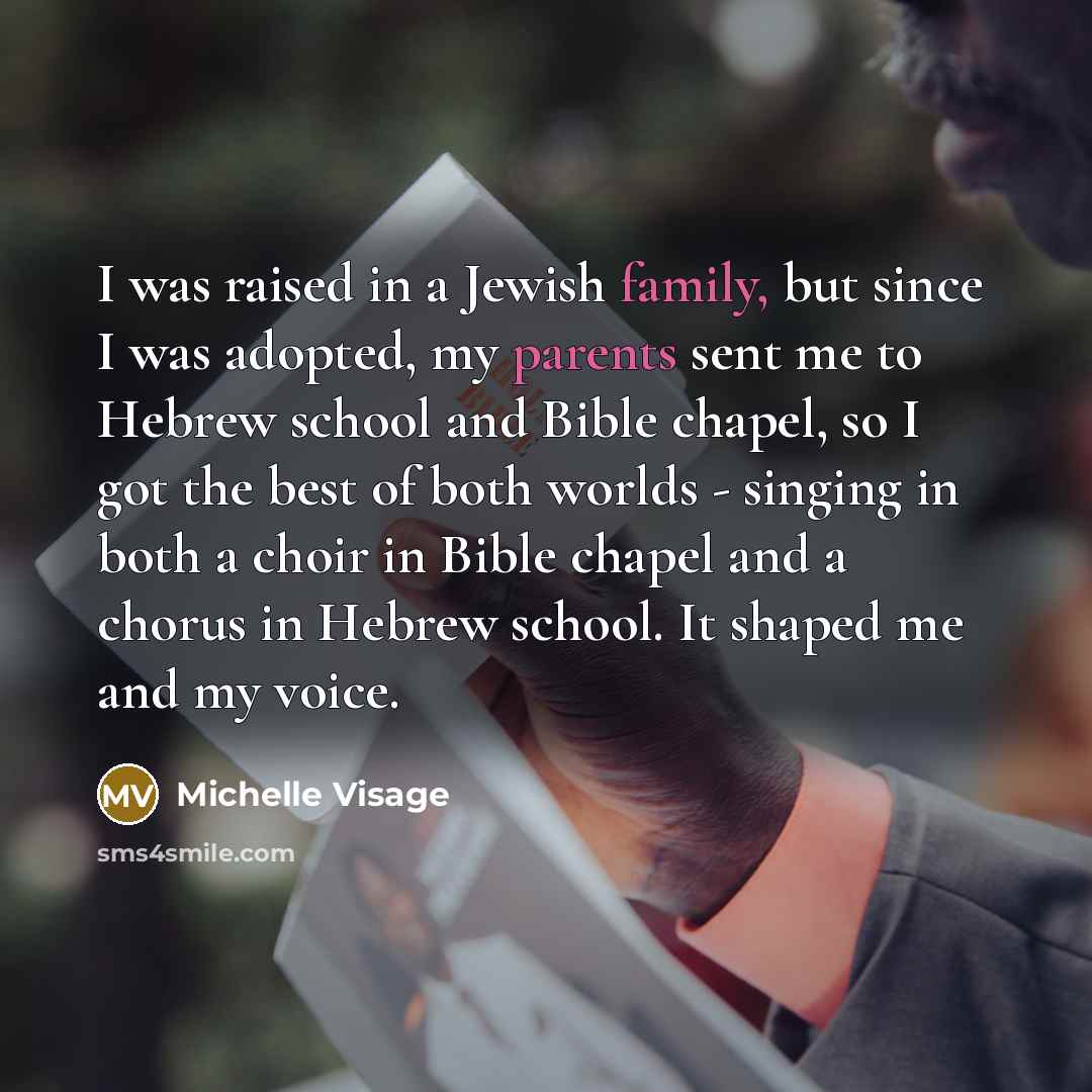 “I was raised in a Jewish family, but since I…” quote by Michelle Visage