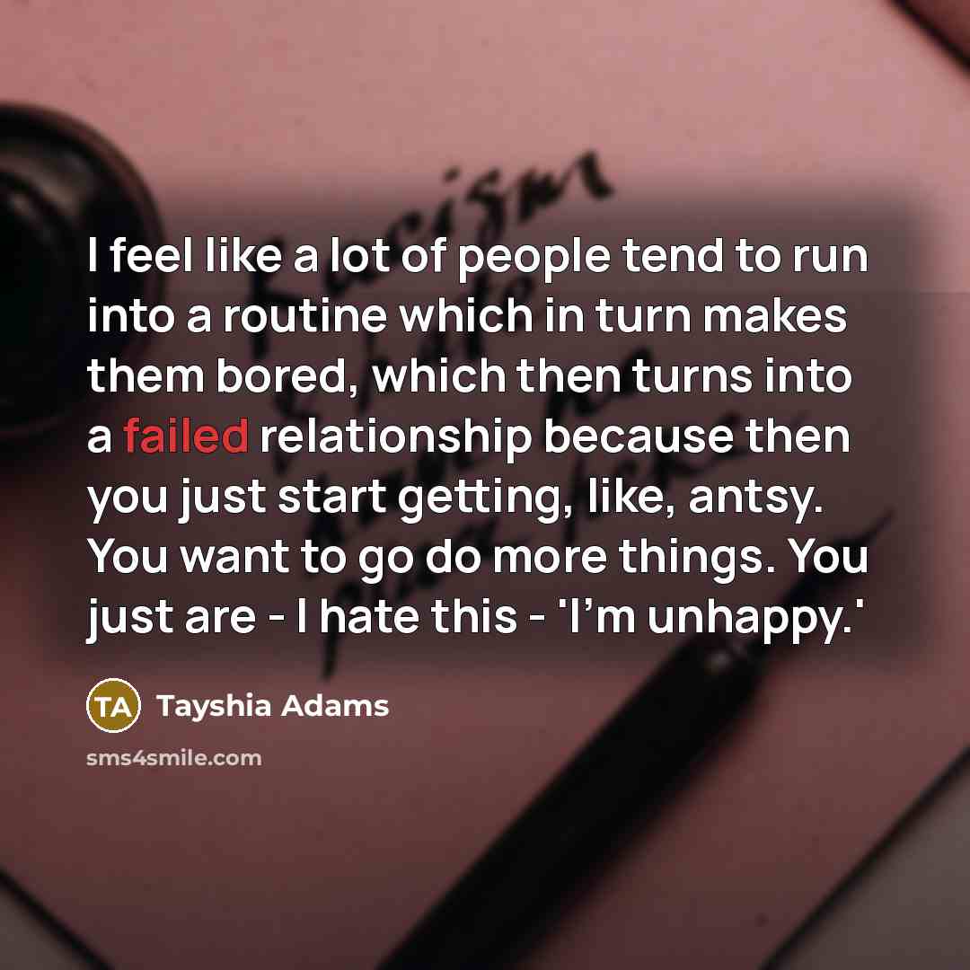“I feel like a lot of people tend to run…” quote by Tayshia Adams