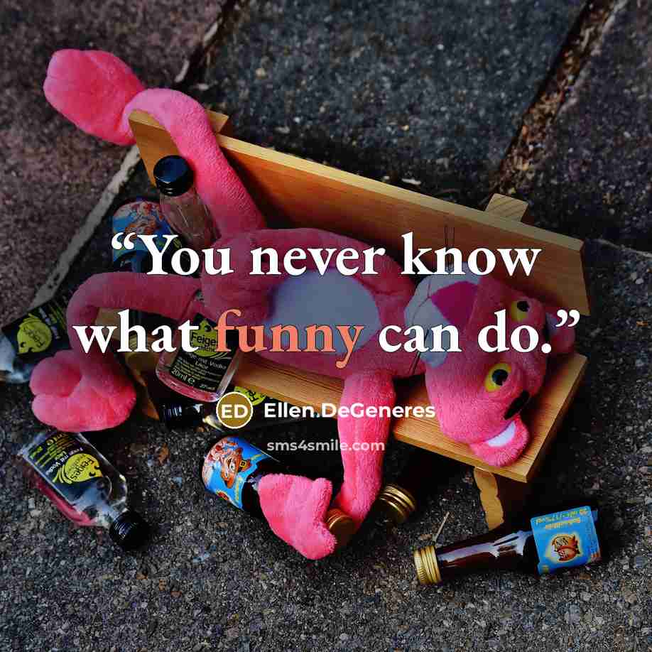 “You never know what funny can do.” quote by Ellen DeGeneres