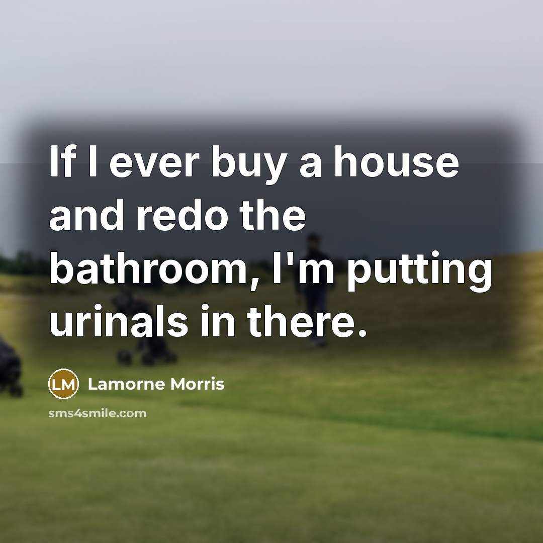 “If I ever buy a house and redo the bathroom,…” quote by Lamorne Morris