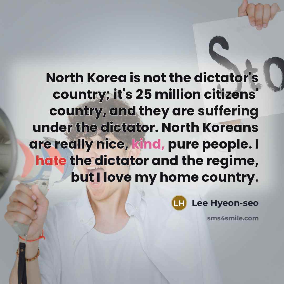 “North Korea is not the dictator's country; it's 25 million…” quote by Lee Hyeon-seo