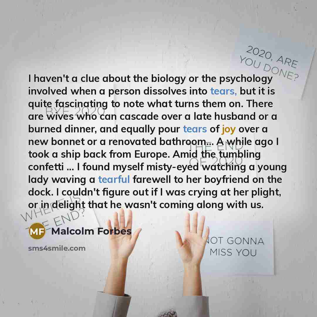 “I haven't a clue about the biology or the psychology…” quote by Malcolm Forbes