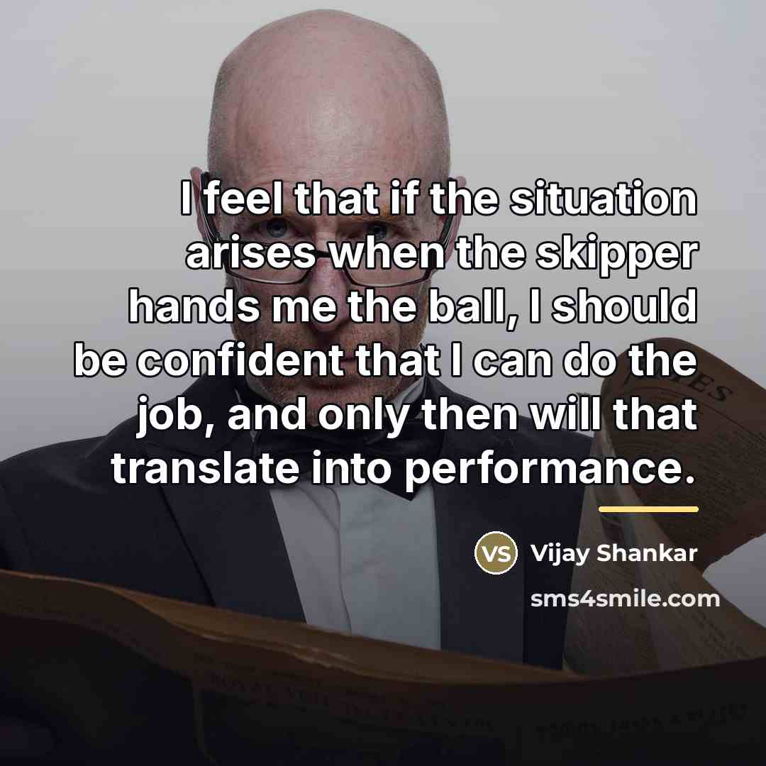 “I feel that if the situation arises when the skipper…” quote by Vijay Shankar