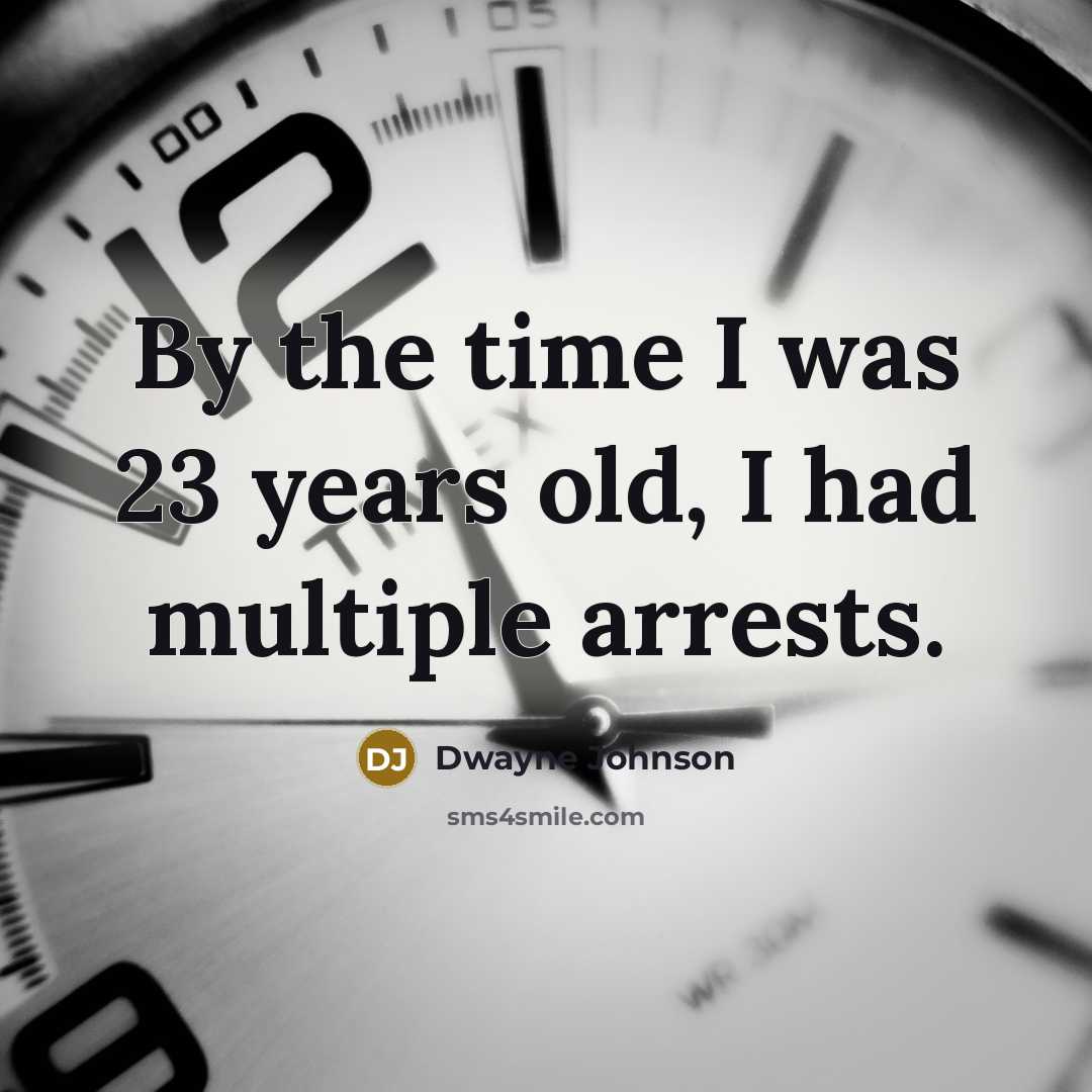 “By the time I was 23 years old, I had…” quote by Dwayne Johnson