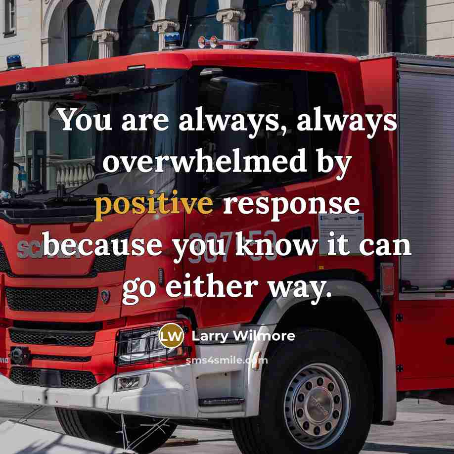 “You are always, always overwhelmed by positive response because you…” quote by Larry Wilmore