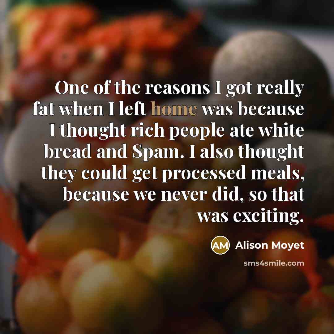 “One of the reasons I got really fat when I…” quote by Alison Moyet