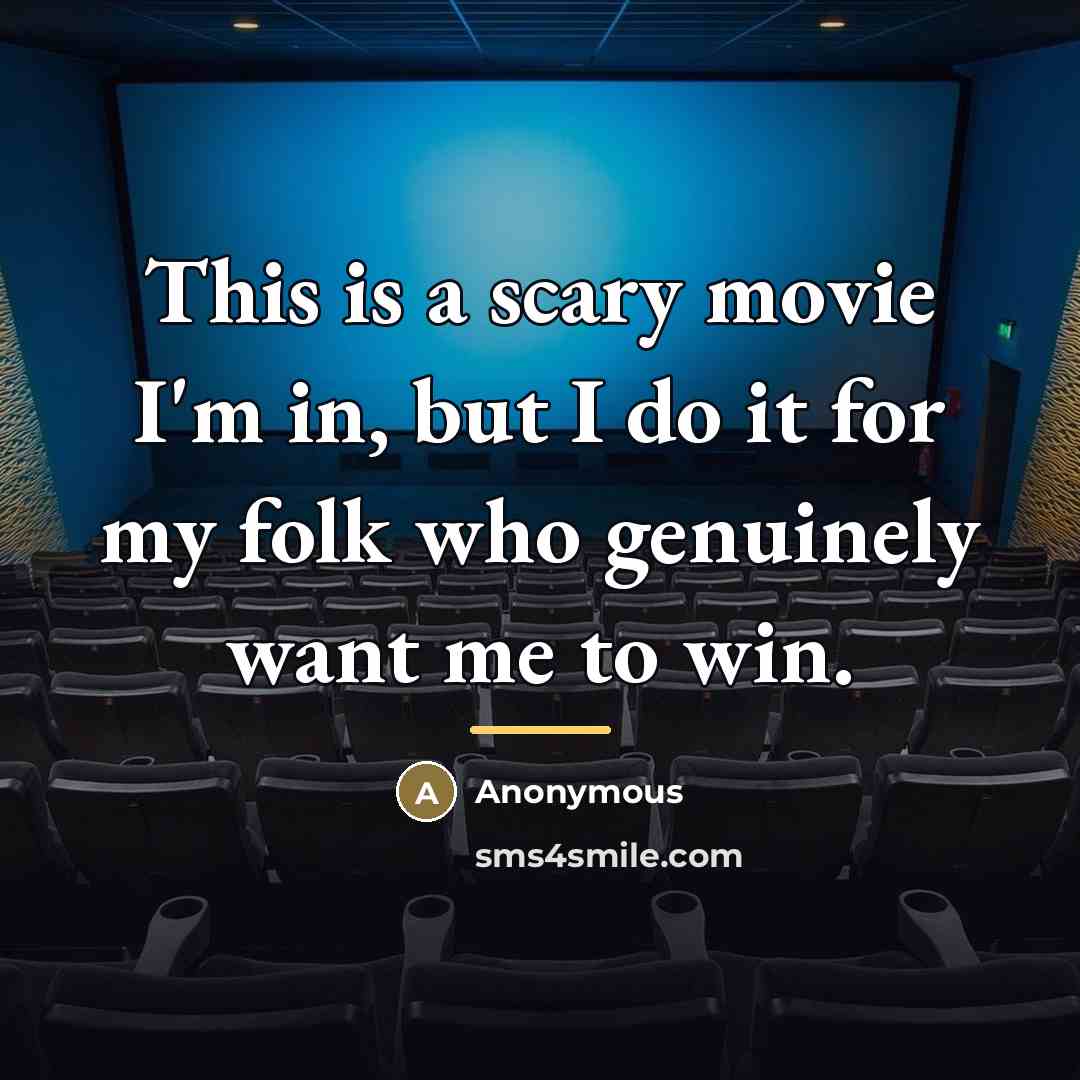 “This is a scary movie I'm in, but I do…” quote by Anonymous