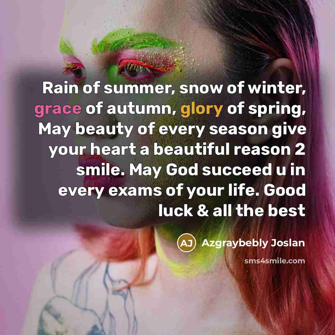 “Rain of summer, snow of winter, grace of autumn, glory…” quote by Azgraybebly Joslan