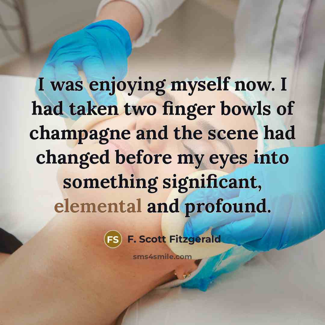 “I was enjoying myself now. I had taken two finger…” quote by F. Scott Fitzgerald