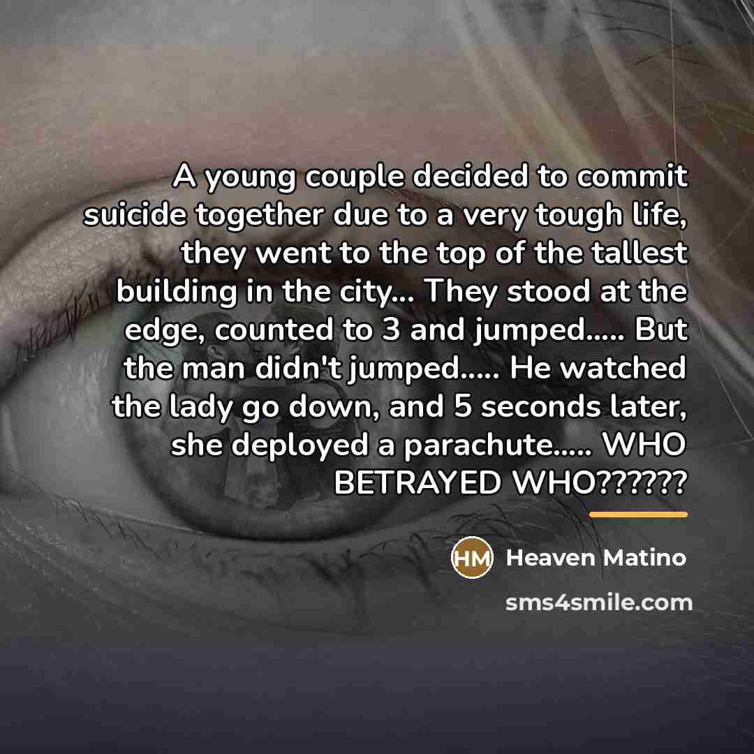 “A young couple decided to commit suicide together due to…” quote by Heaven Matino