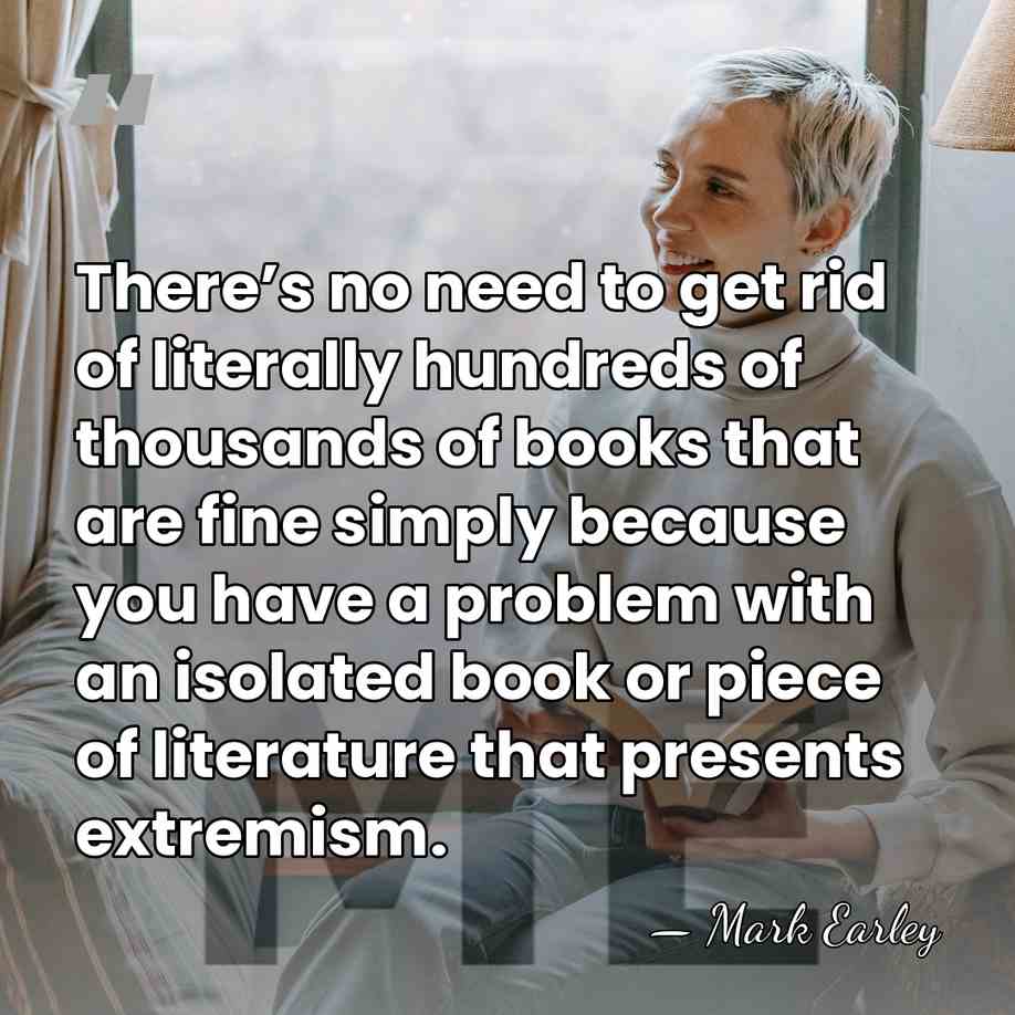 There’s no need to get rid of literally hundreds of thousands of&hellip; - Mark Earley