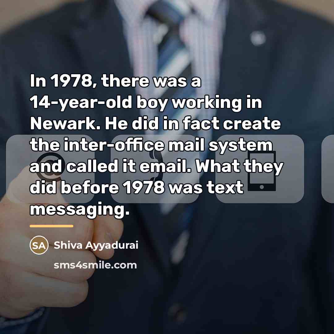 “In 1978, there was a 14-year-old boy working in Newark.…” quote by Shiva Ayyadurai