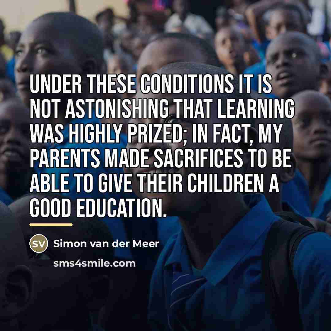 “Under these conditions it is not astonishing that learning was…” quote by Simon van der Meer