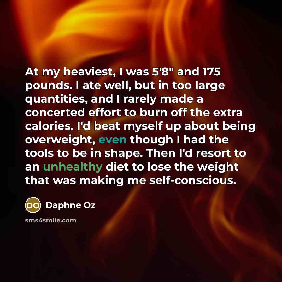 “At my heaviest, I was 5'8" and 175 pounds. I…” quote by Daphne Oz