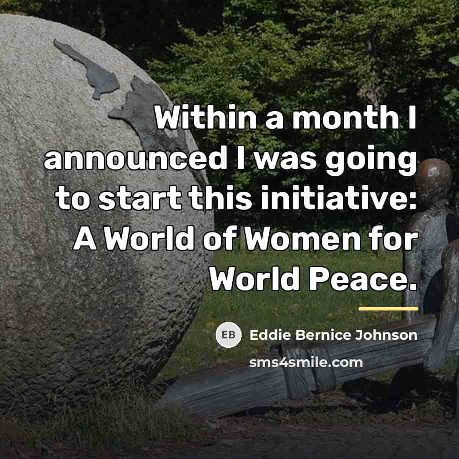 “Within a month I announced I was going to start…” quote by Eddie Bernice Johnson
