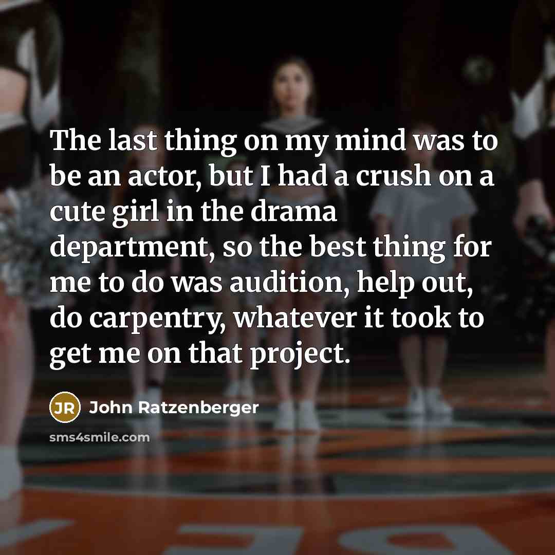 “The last thing on my mind was to be an…” quote by John Ratzenberger