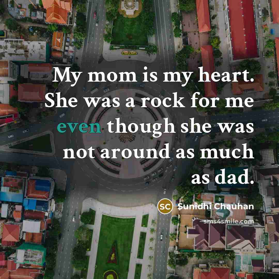 “My mom is my heart. She was a rock for…” quote by Sunidhi Chauhan