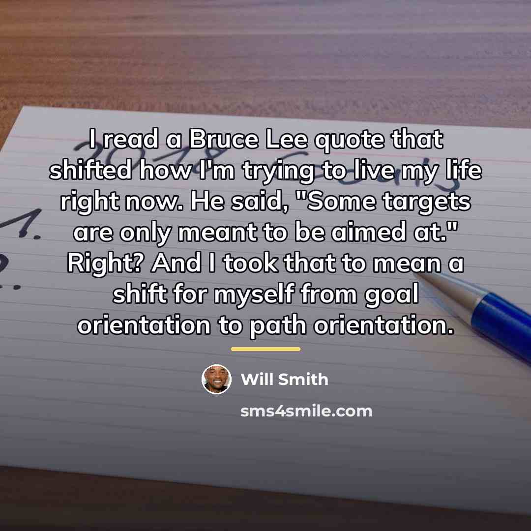 “I read a Bruce Lee quote that shifted how I'm…” quote by Will Smith