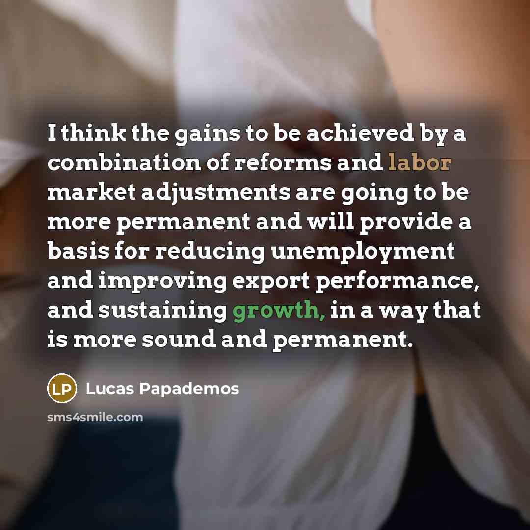 “I think the gains to be achieved by a combination…” quote by Lucas Papademos