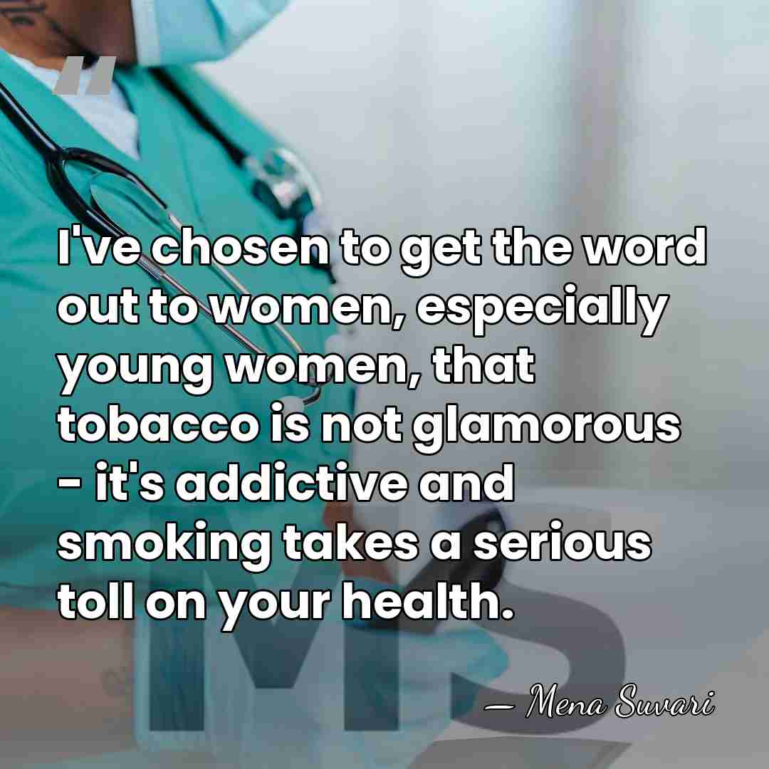 I've chosen to get the word out to women, especially young women,&hellip; - Mena Suvari