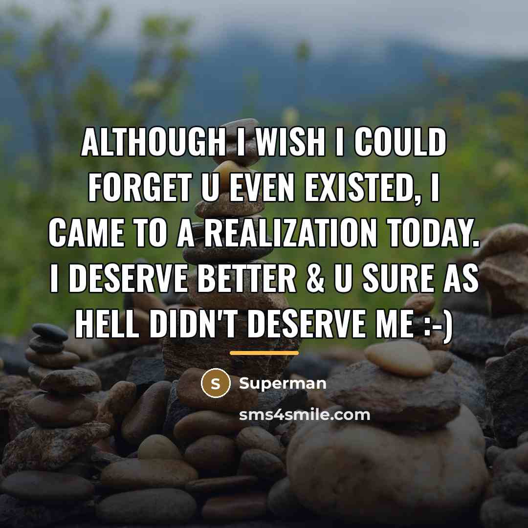 “Although I wish I could forget u even existed, I…” quote by Superman