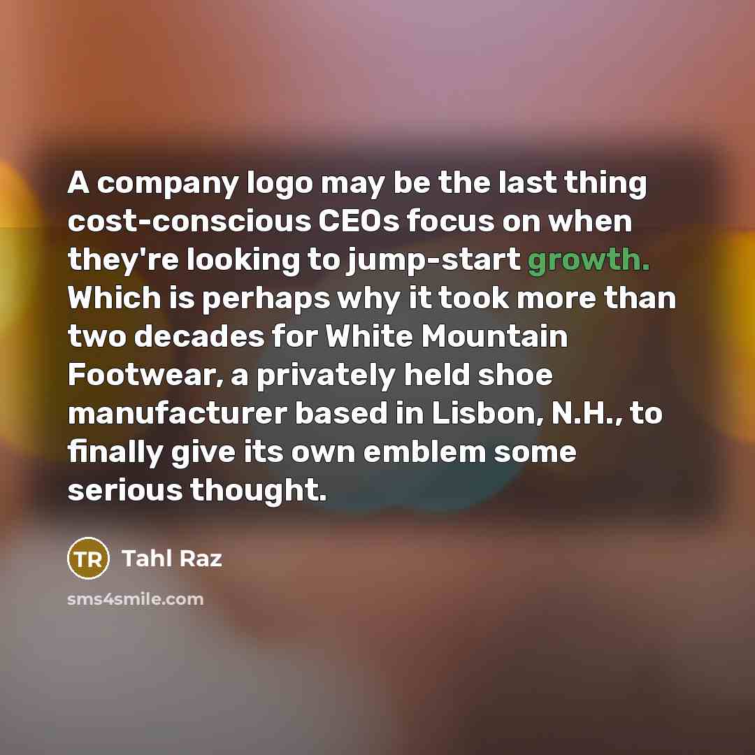 “A company logo may be the last thing cost-conscious CEOs…” quote by Tahl Raz