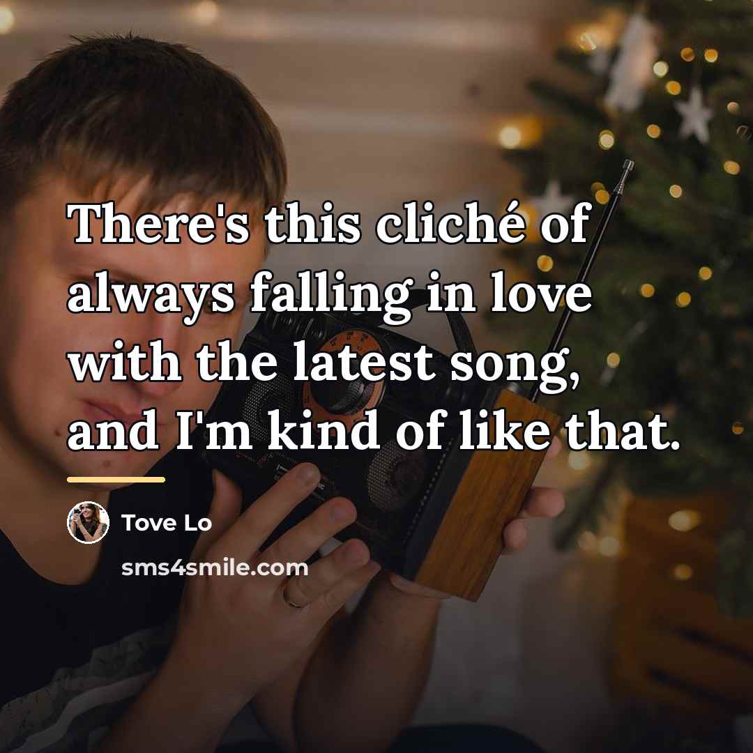 “There's this cliché of always falling in love with the…” quote by Tove Lo