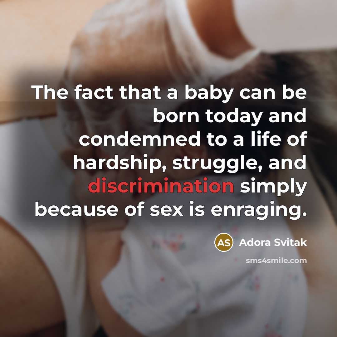 “The fact that a baby can be born today and…” quote by Adora Svitak