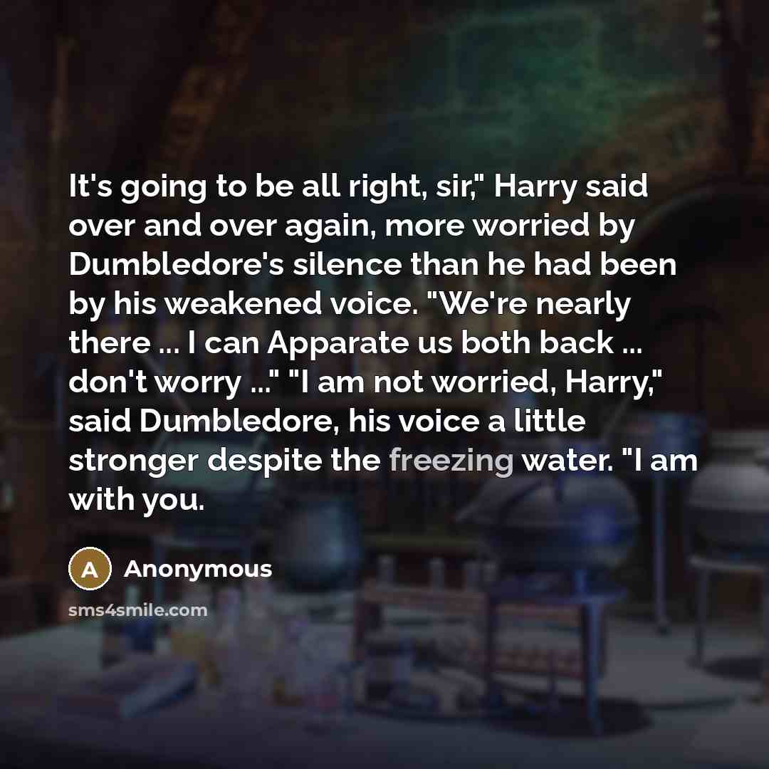 “It's going to be all right, sir," Harry said over…” quote by Anonymous