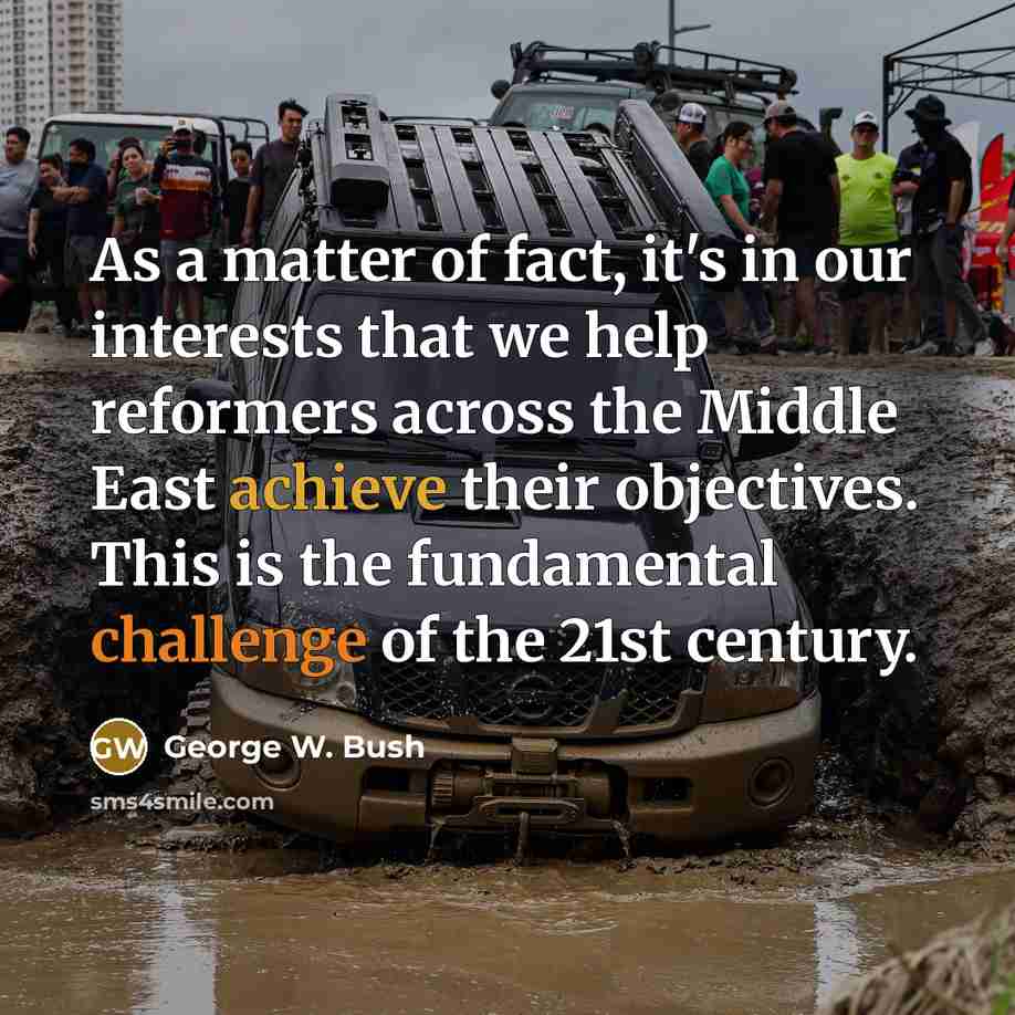 “As a matter of fact, it's in our interests that…” quote by George W. Bush