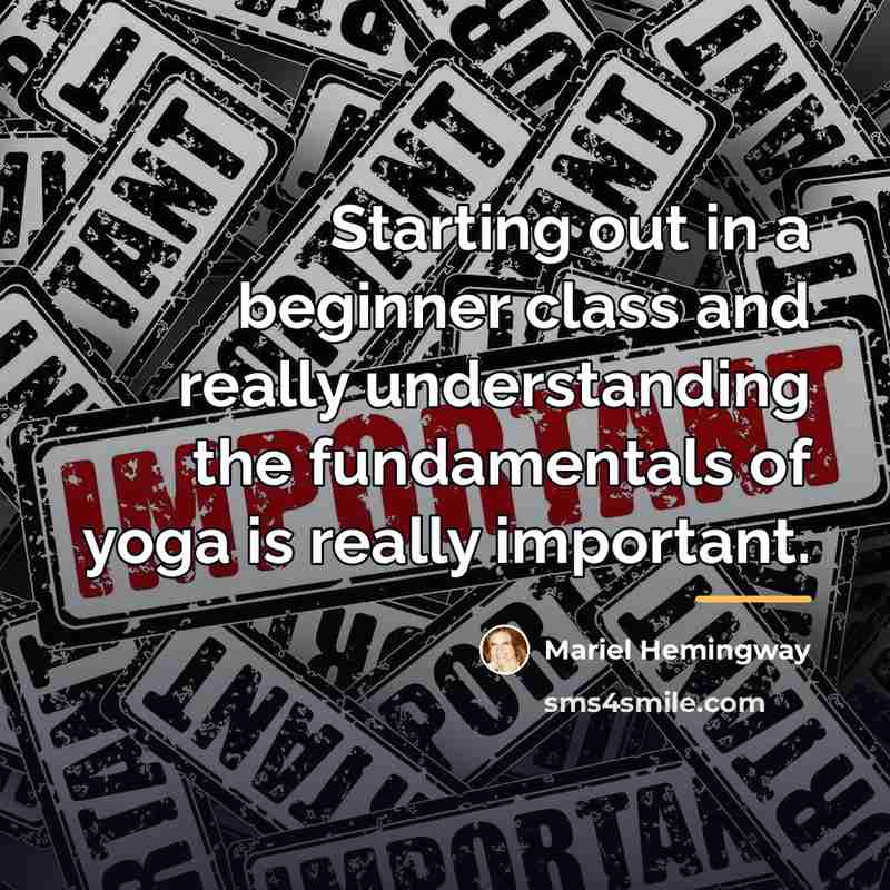 “Starting out in a beginner class and really understanding the…” quote by Mariel Hemingway