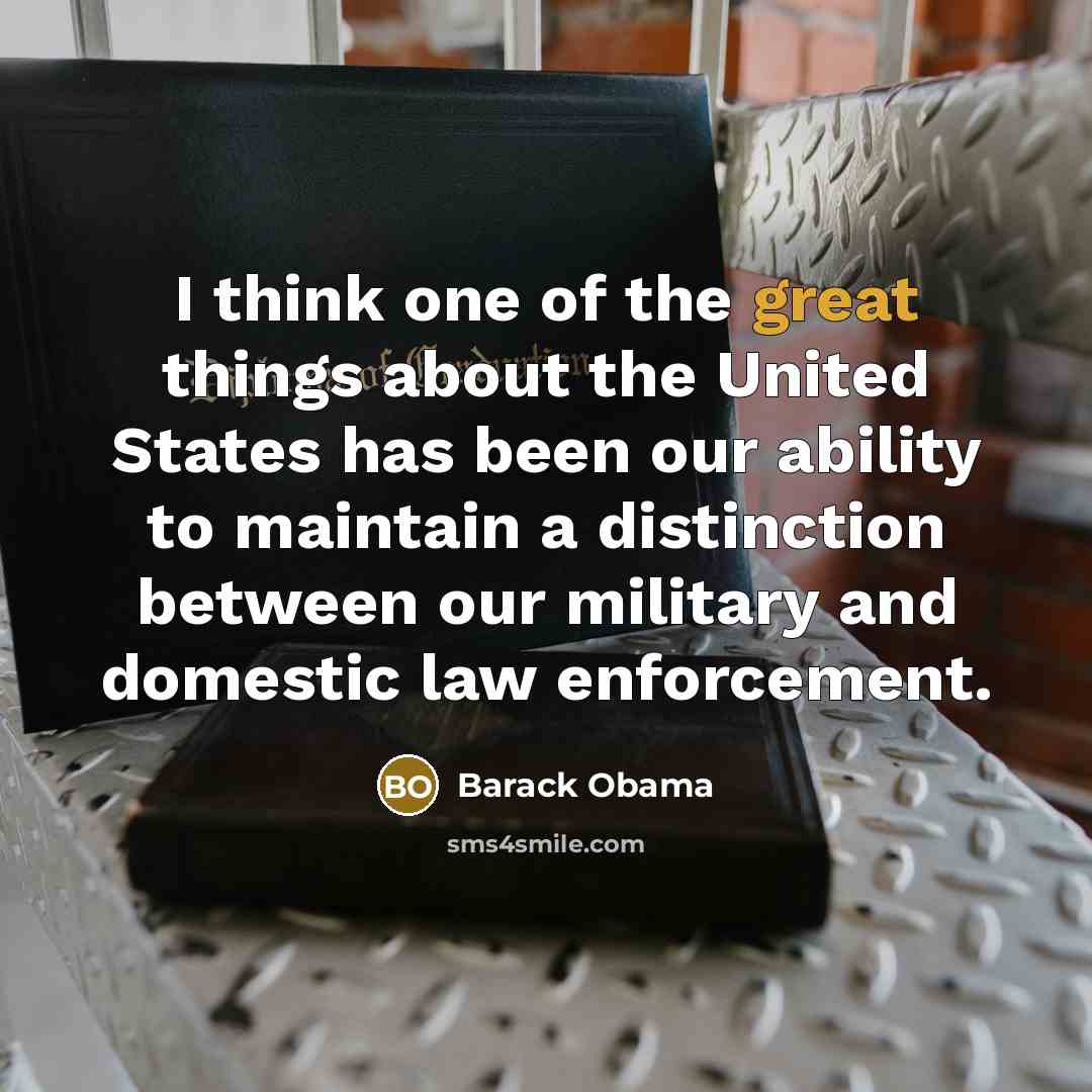 “I think one of the great things about the United…” quote by Barack Obama
