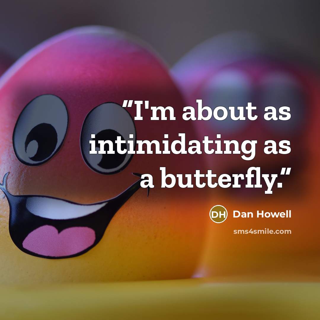 “I'm about as intimidating as a butterfly.” quote by Dan Howell