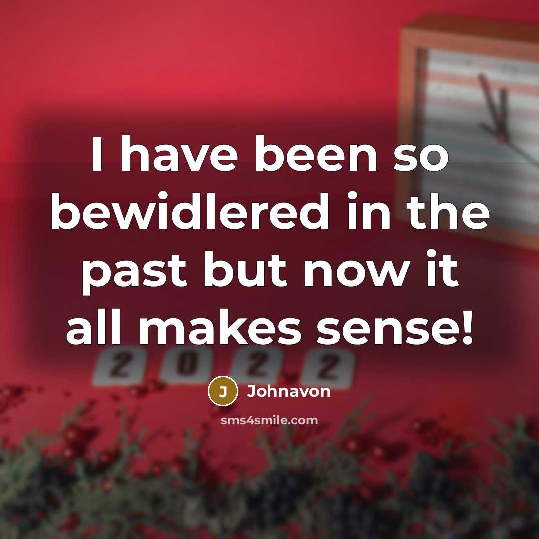 “I have been so bewidlered in the past but now it all makes sense!” quote by Johnavon