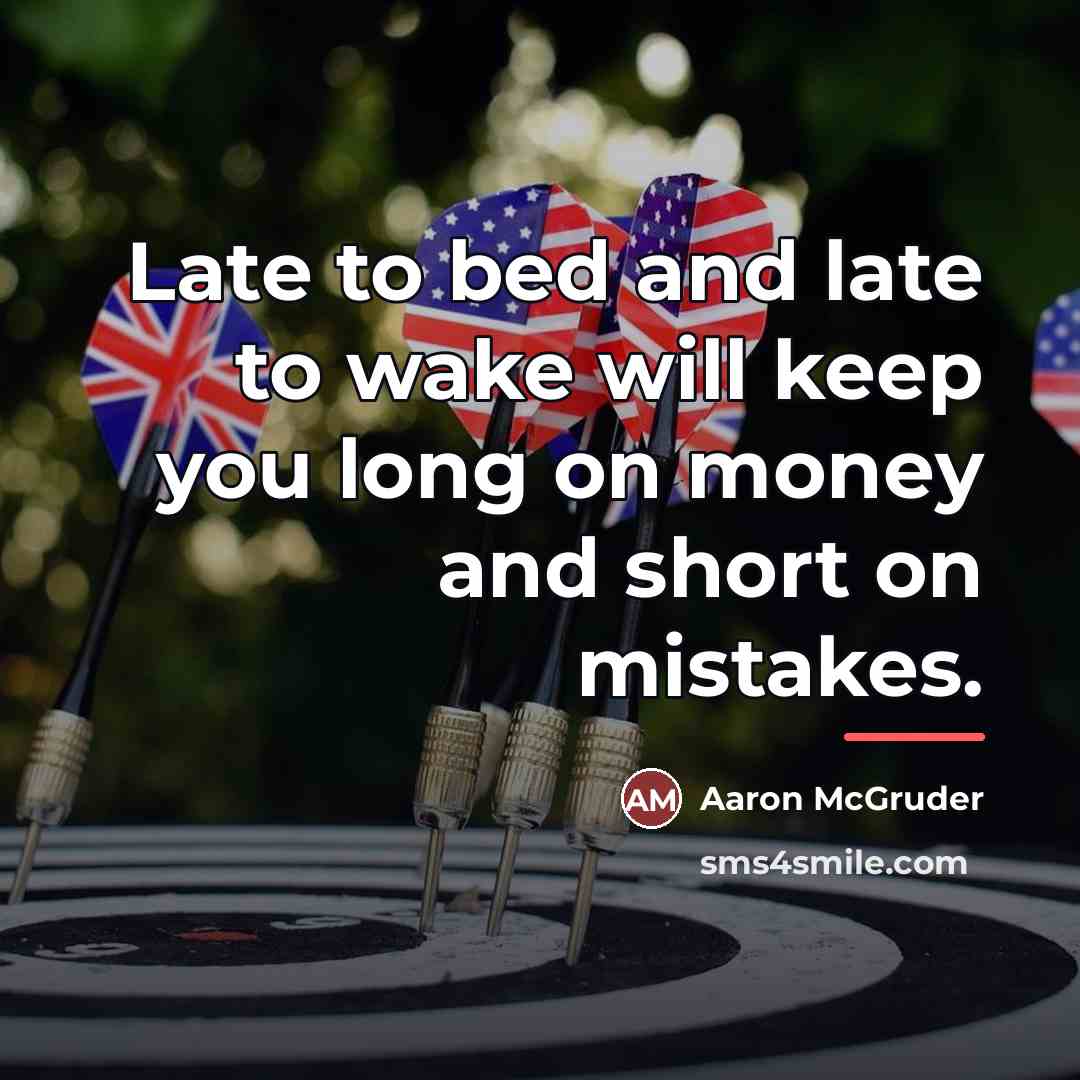 “Late to bed and late to wake will keep you…” quote by Aaron McGruder
