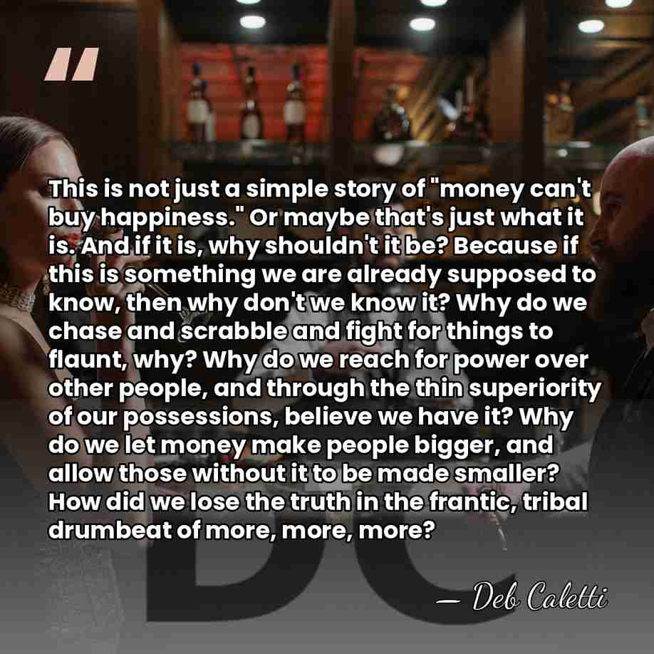 This is not just a simple story of "money can't buy happiness."&hellip; - Deb Caletti