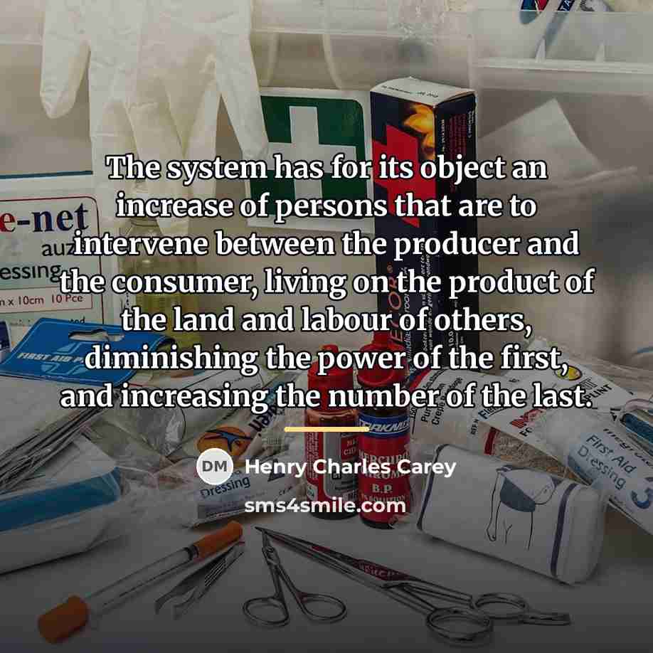“The system has for its object an increase of persons…” quote by Henry Charles Carey