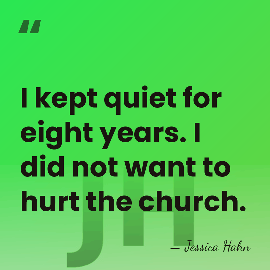 I kept quiet for eight years. I did not want to hurt&hellip; - Jessica Hahn