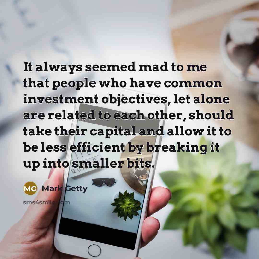 “It always seemed mad to me that people who have…” quote by Mark Getty
