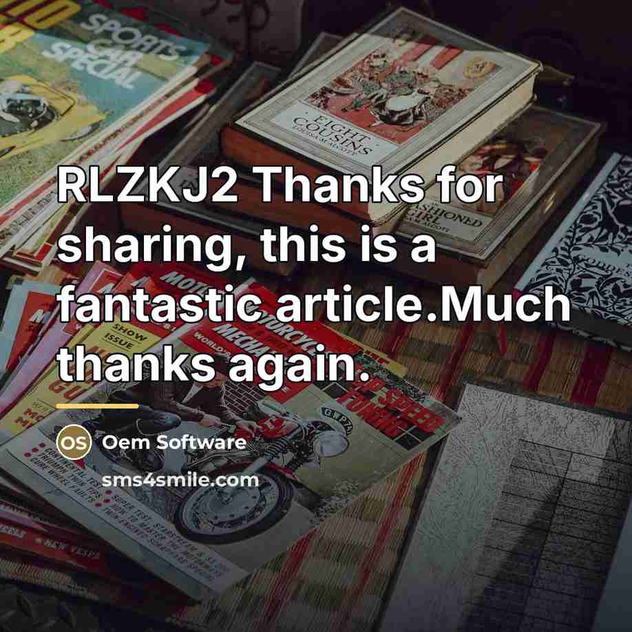 “RLZKJ2 Thanks for sharing, this is a fantastic article.Much thanks…” quote by Oem Software