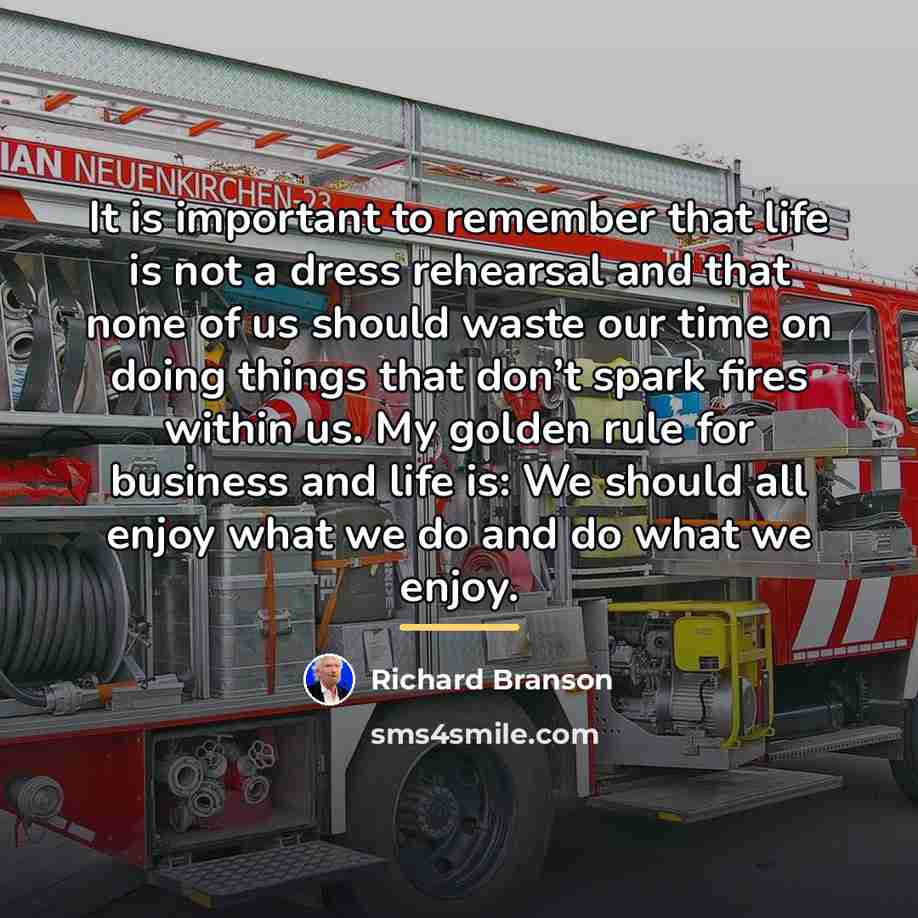 “It is important to remember that life is not a…” quote by Richard Branson