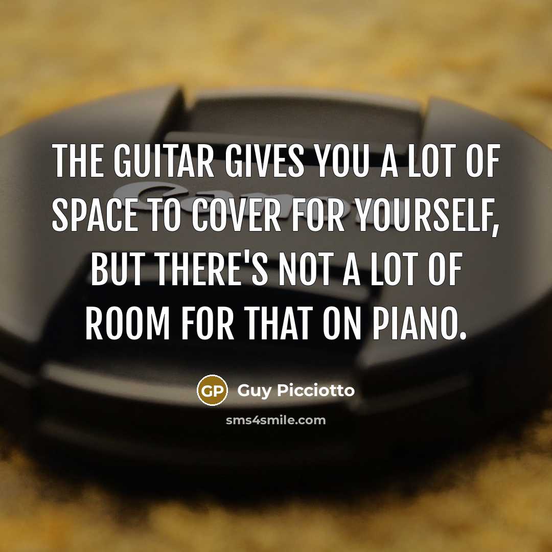 “The guitar gives you a lot of space to cover…” quote by Guy Picciotto