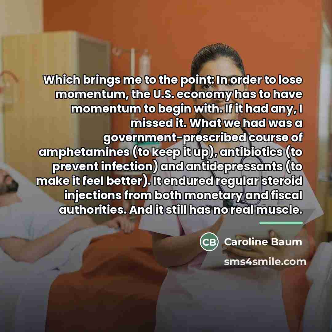 “Which brings me to the point: In order to lose…” quote by Caroline Baum