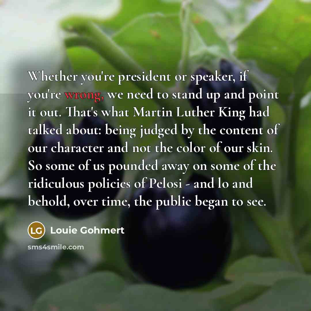 “Whether you're president or speaker, if you're wrong, we need…” quote by Louie Gohmert