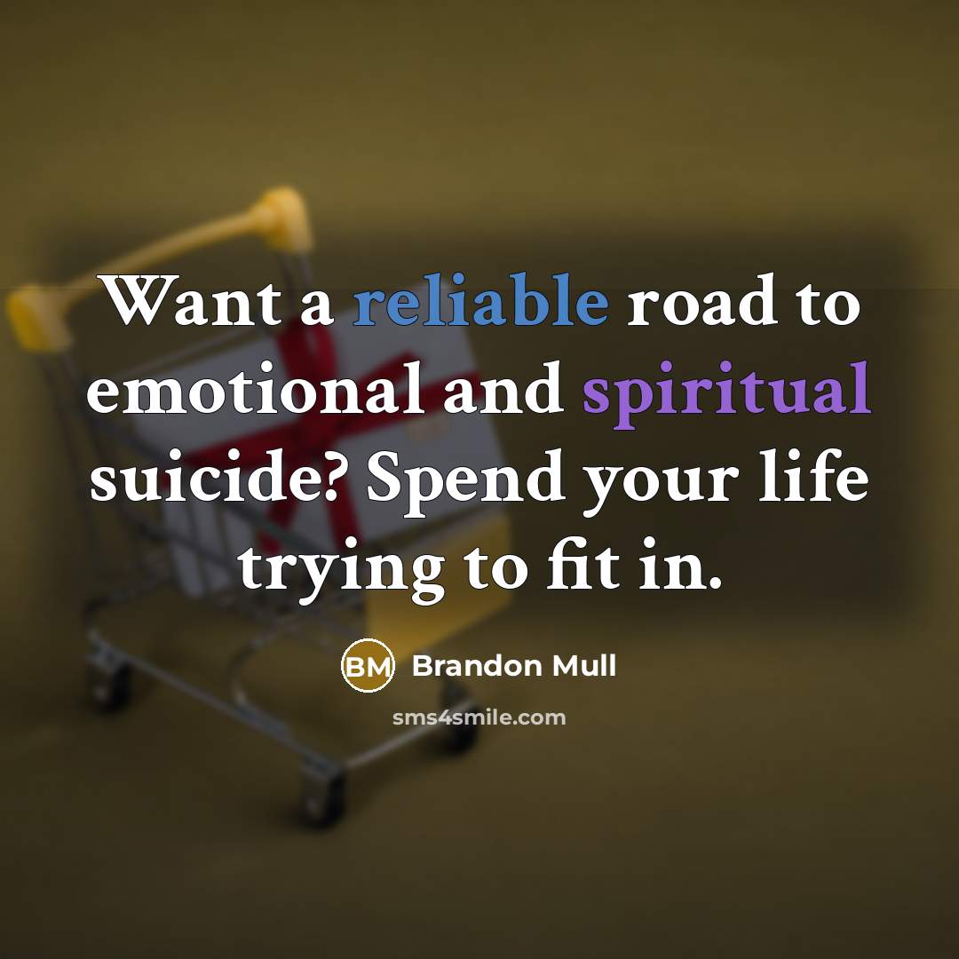 “Want a reliable road to emotional and spiritual suicide? Spend…” quote by Brandon Mull