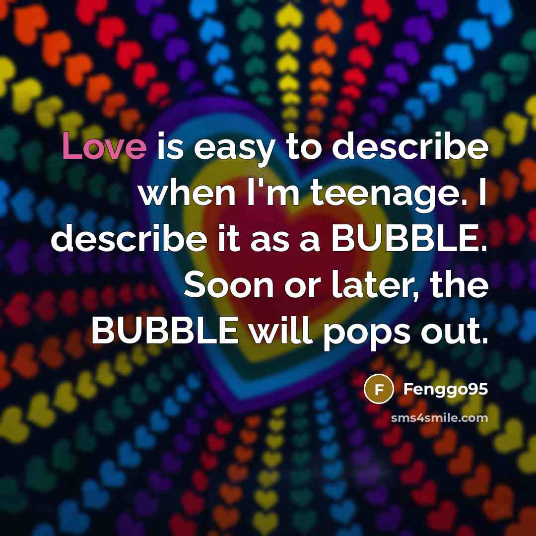 “Love is easy to describe when I'm teenage. I describe…” quote by Fenggo95