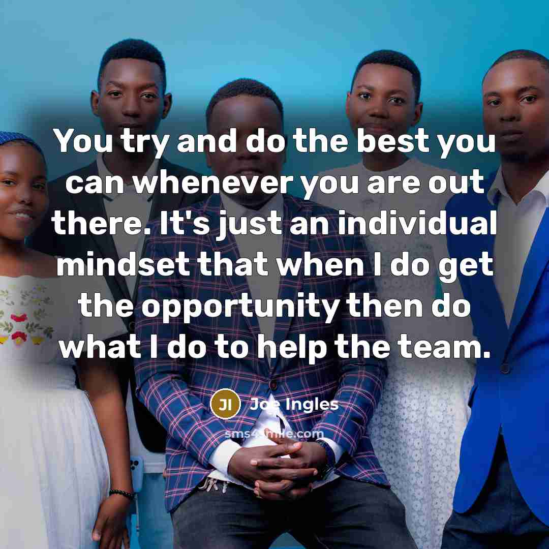 “You try and do the best you can whenever you…” quote by Joe Ingles