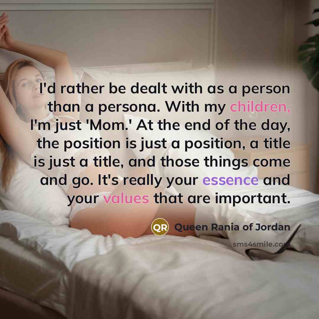 “I'd rather be dealt with as a person than a…” quote by Queen Rania of Jordan