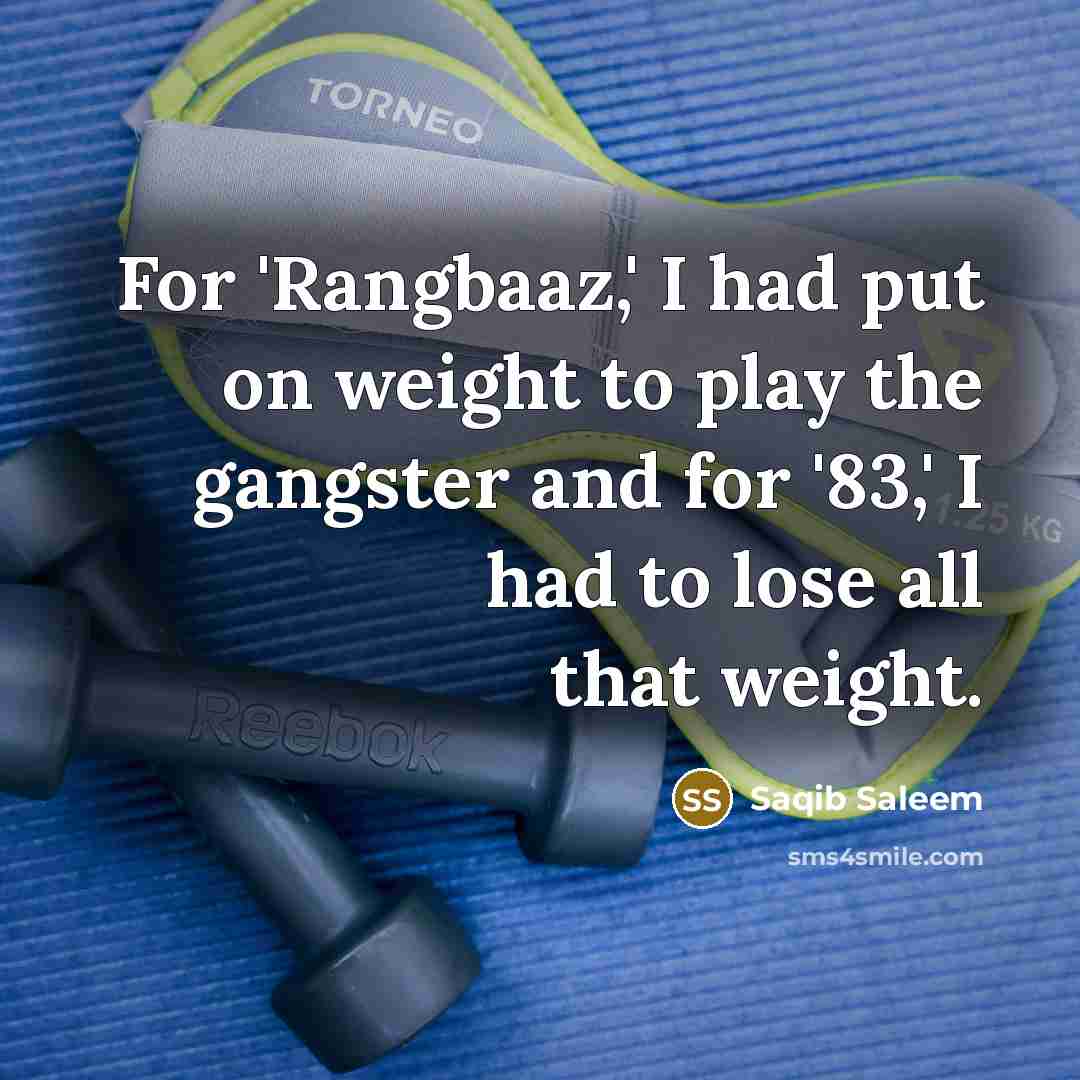 “For 'Rangbaaz,' I had put on weight to play the…” quote by Saqib Saleem