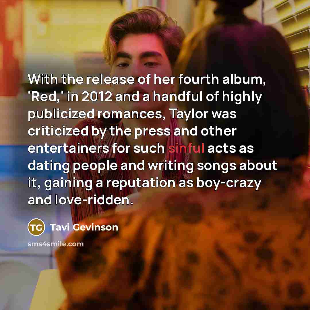“With the release of her fourth album, 'Red,' in 2012…” quote by Tavi Gevinson